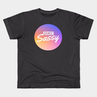 Dance Sassy Logo Color Bubble Kids T-Shirt